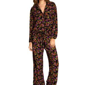 Maaji Women's Acid Ditsy Dandelion Long Sleeve Pant Set Sz: Large
